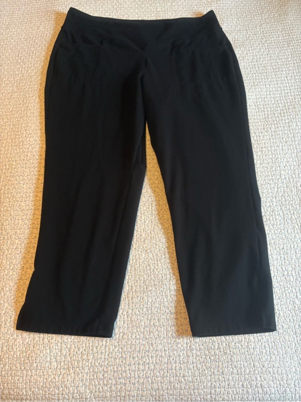 Women with Control Black Capris Pants